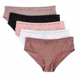 Daisy Fuentes Women's Lace Trim Hispter Panty (5 Pack)